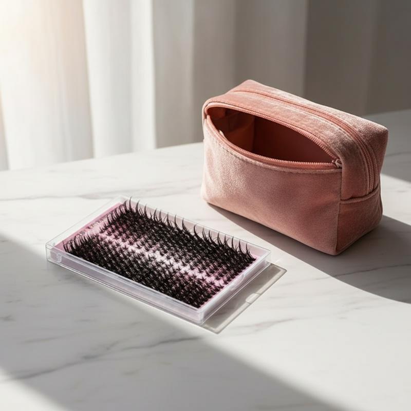 Eyelash Extension Or Extensions - 14列DIYまつげエクステクラスター、個々のまつげボリュームクラスター、まつげエクステ、または自宅で使用できるまつげメイク