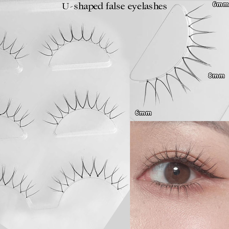 Eyelash Extension Korean - 韓国の女の子グループ,つけまつげ,天然透明ステム,手作りのまつ毛,メイクアップ,妖精
