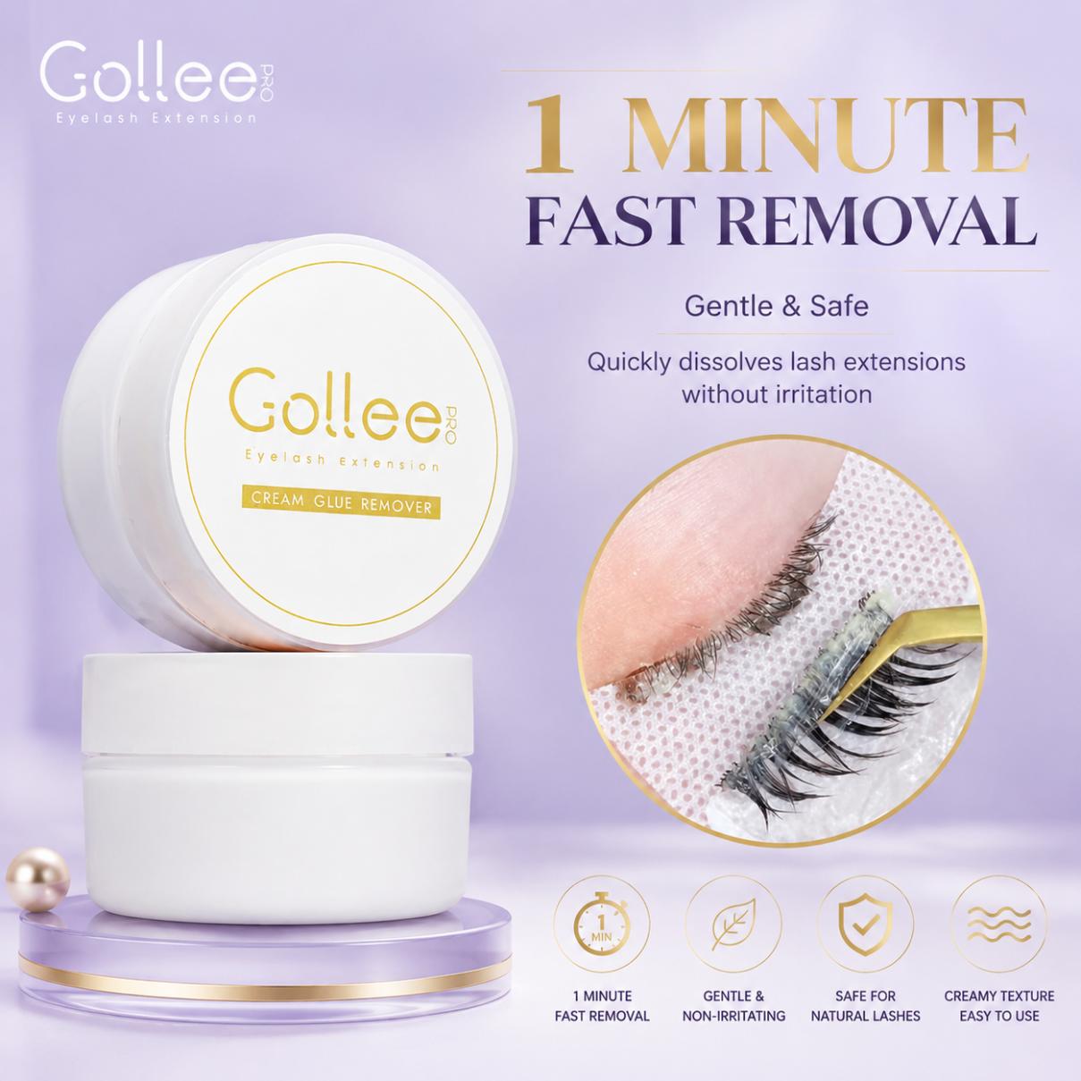 Eyelash Extension Gel Remover - ゴーリーピーチの香り15gまつげ接着剤除去クリーム無刺激速攻洗浄メイク落としまつげ接着ジェル除去剤