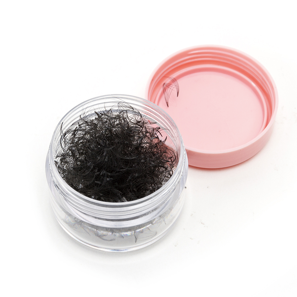 Eyelash Extension Mega Volume - 個々のまつげエクステ,1瓶,300メガファン,プロポイント,ロシアボリューム,接着済み