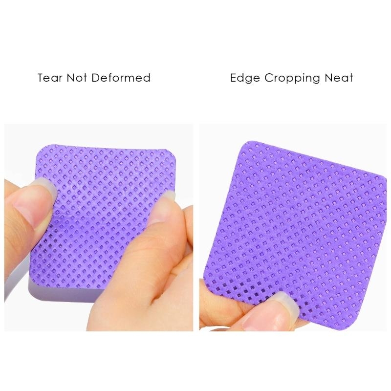 Eyelash Extension Remover - G99E 300 個糸くず防止ネイルワイプまつげエクステンション接着剤ワイプ爪ポリッシュリムーバークリーニングパッド布まつげエクステンション用