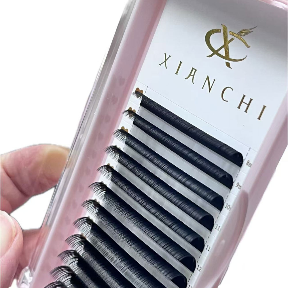 Eyelash Extension Mega Volume - 0.03 0.05 0.07mm カシミヤ製個別まつげエクステ 超マットブラック メガボリュームトレイ