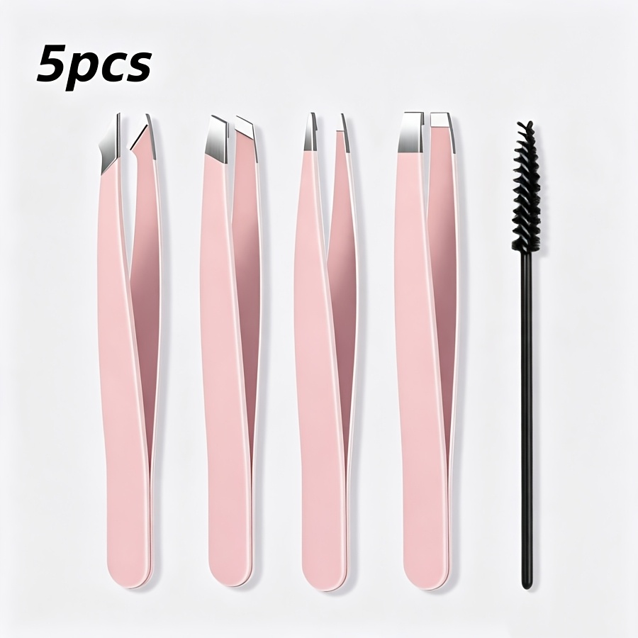 ステンレス製5点セット パープルピンセット メイクアップツー - Eyelash Extension Remover のレビューと価格