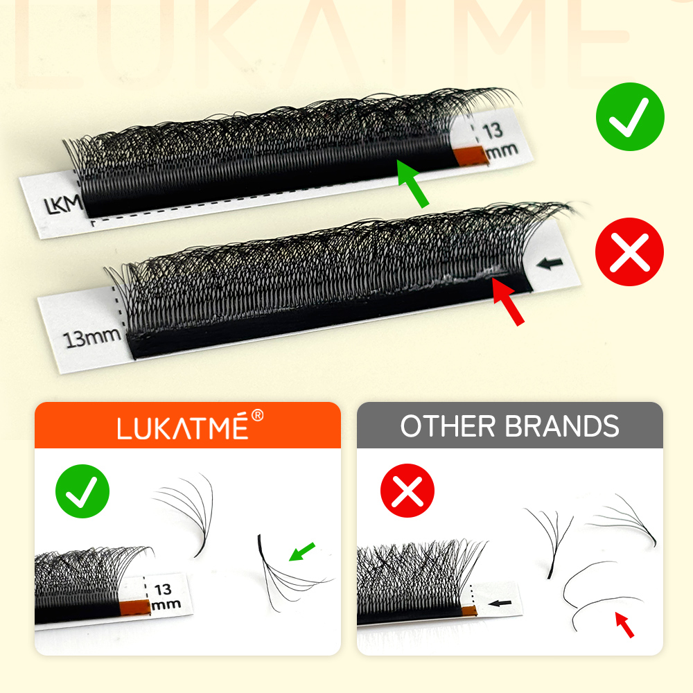 LUKATME 5D Wまつげエクステ ウルトラソフト 0. - Eyelash Extension Mega Volume のレビューと価格