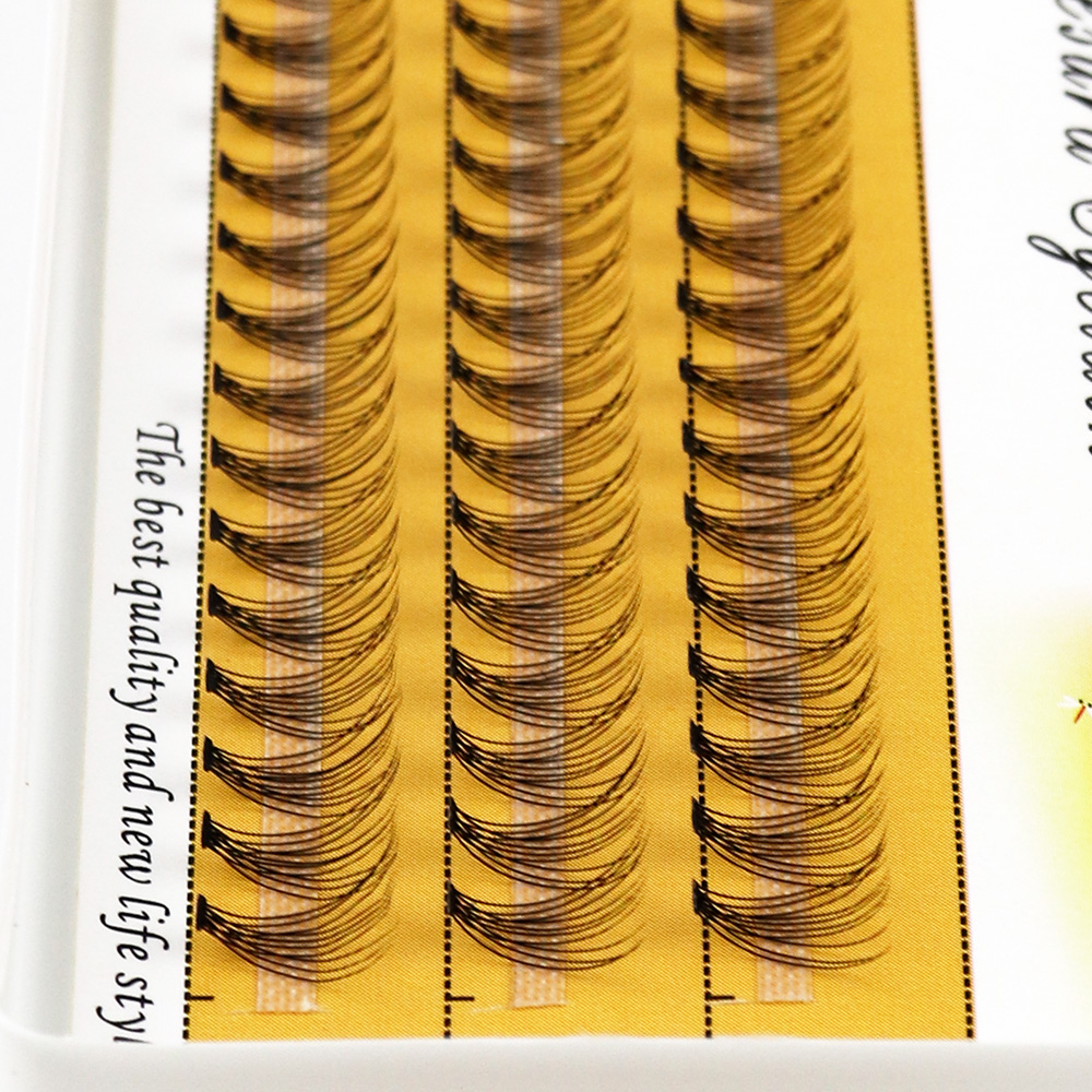 10Dフェイクミンクまつげクラスター ロシアンボリューム 3 - Eyelash Extension Remover At Home のレビューと価格