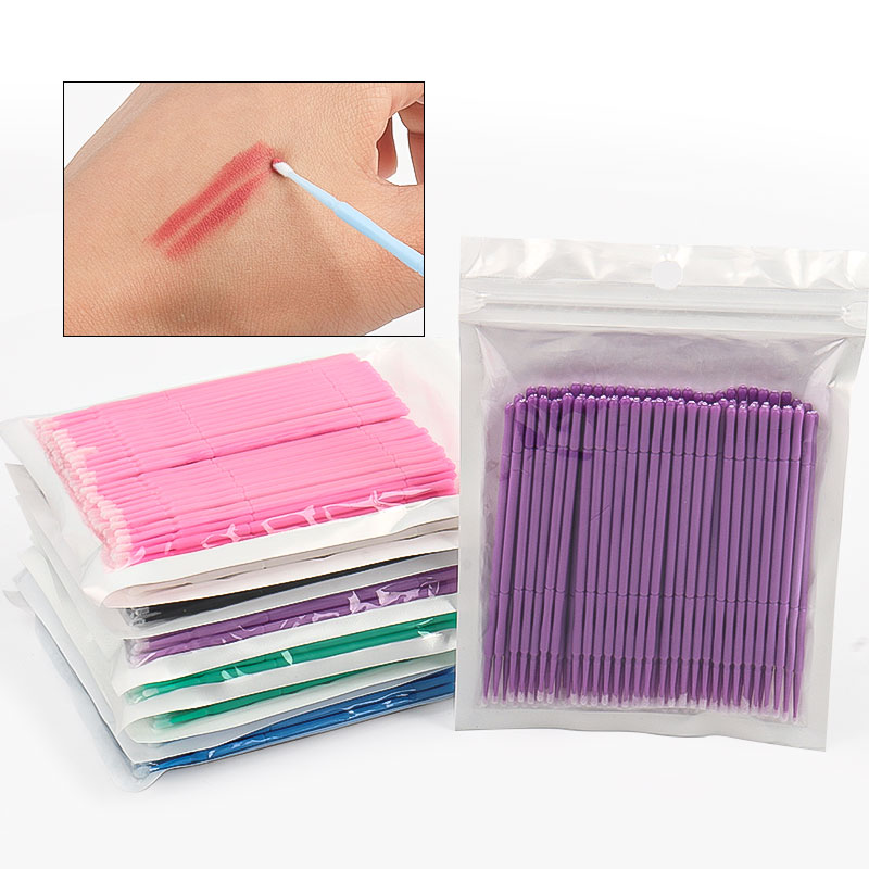100本入り/袋 竹製まつげエクステ洗浄綿棒 ラッシュリフト - Eyelash Extension Remover のレビューと価格
