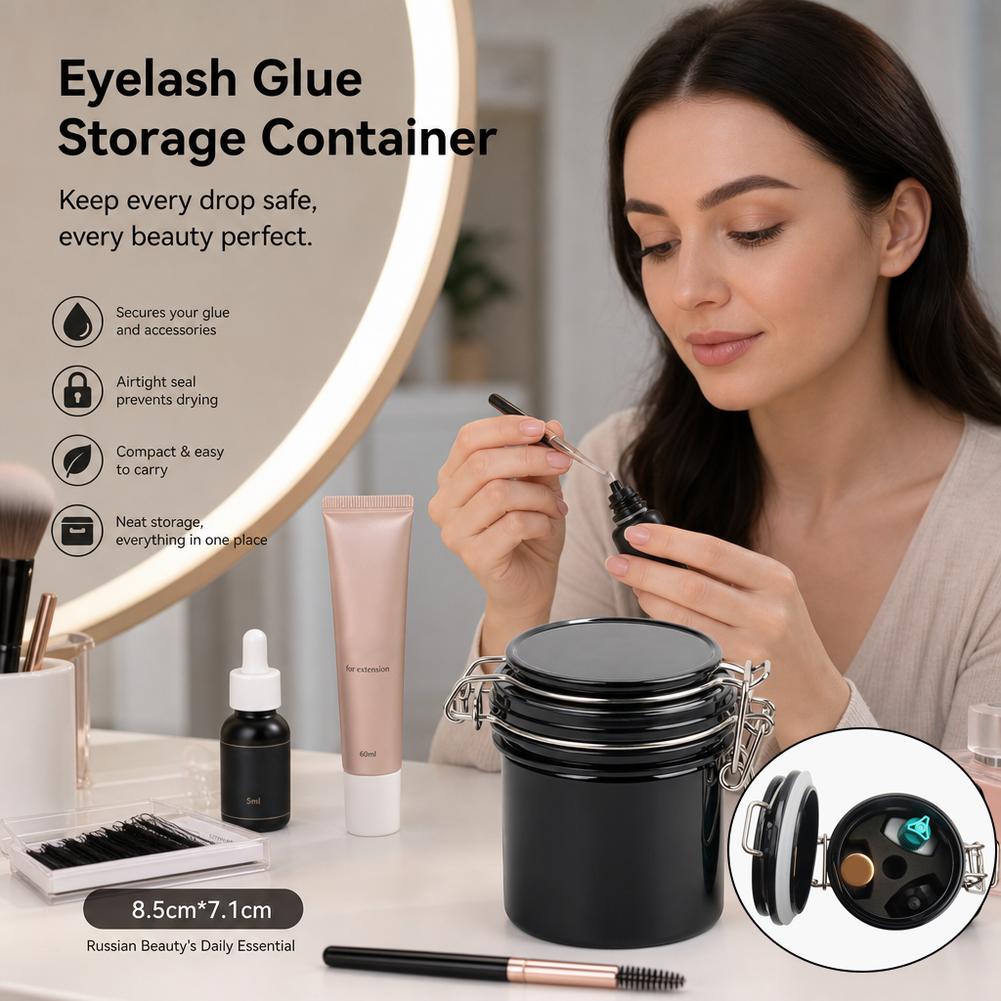 まつげグルー保存タンク 密閉容器 活性炭防湿 まつげエクステ - Eyelash Extension Maps のレビューと価格