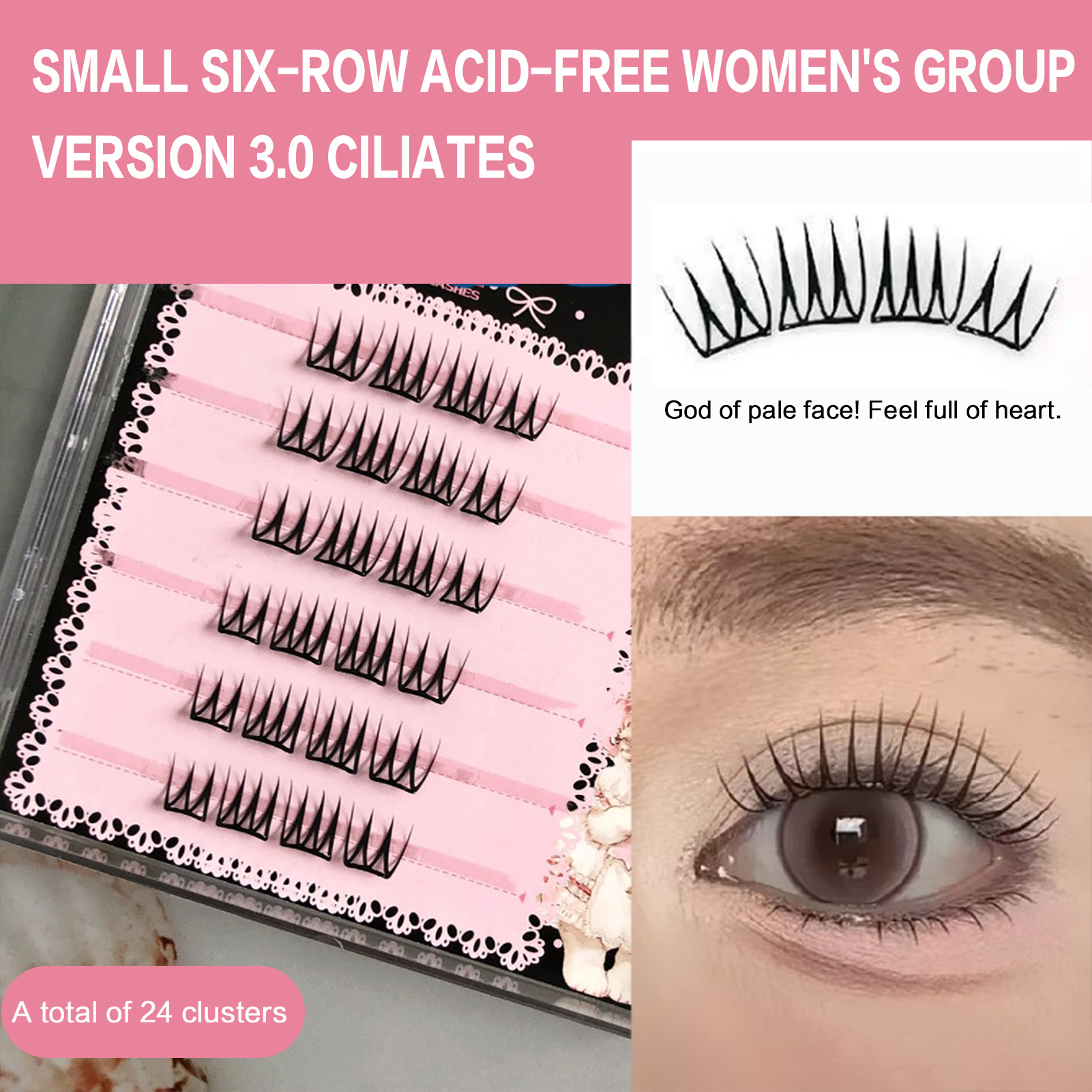 韓国風シングルクラスタまつげエクステ 7-13mm Cカール - Eyelash Extension Korean のレビューと価格