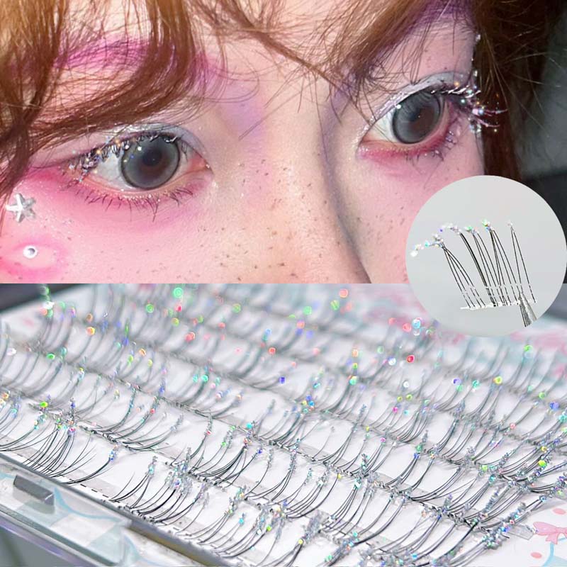 ミクシャオヘ 韓国風 自己粘着式 ダイヤモンドラッシュ 星空 - Eyelash Extension Korean のレビューと価格