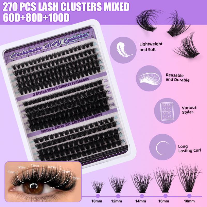 DIYまつげエクステキット 144本入り ソフトフェイクミン - Eyelash Extension Or Extensions のレビューと価格