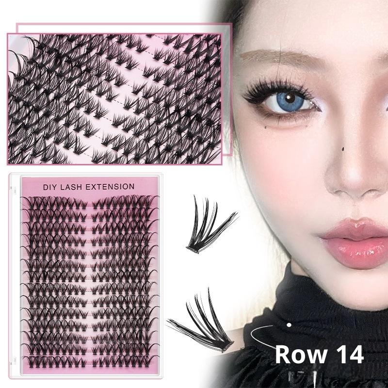 【M】14列DIYまつげエクステクラスター個別まつげボリュー - Eyelash Extension Or Extensions のレビューと価格