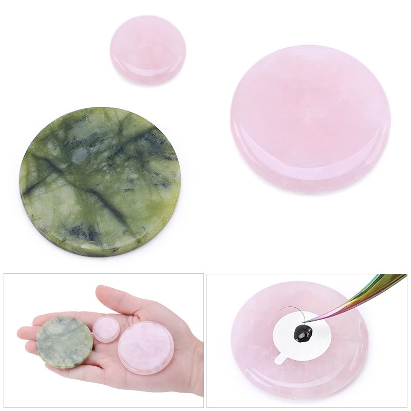 つけまつげ用接着剤パレット,メイクアップアクセサリー,翡翠石 - Eyelash Extension Remover At Home のレビューと価格