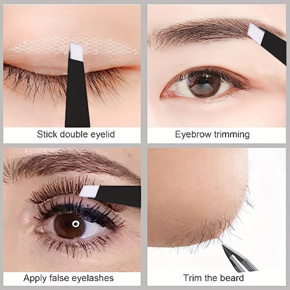 1/20個入り精密ステンレスピンセットセット、まつげ、埋没毛 - Eyelash Extension Remover のレビューと価格
