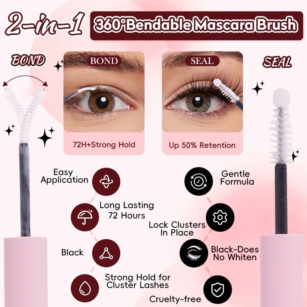 8-18mmの長さのつけまつげ、接着剤とシーラー付き、自然な - Eyelash Extension Or Extensions のレビューと価格