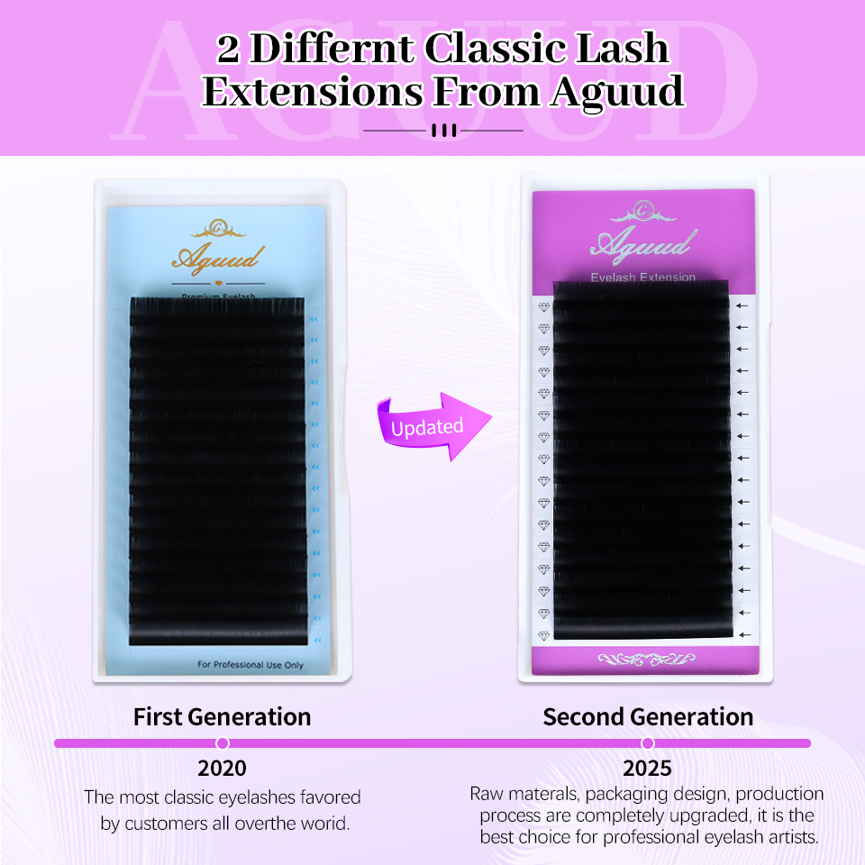 AGUUD 5 トレイ/ロット新しいスーパーマットブラック個 - Eyelash Extension Mega Volume のレビューと価格