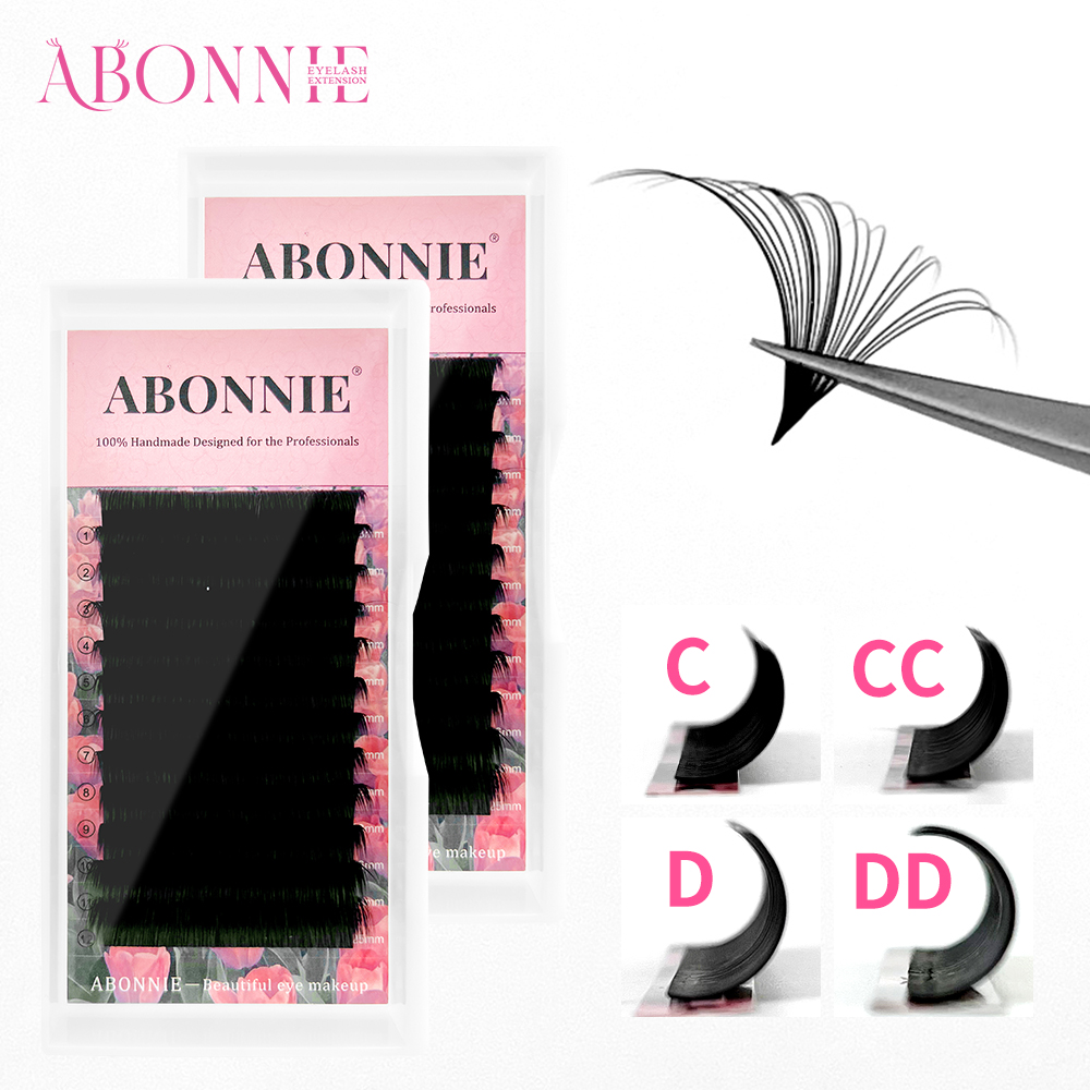 ABONNIE マットブラック簡単ファンまつげカシミヤブルー - Eyelash Extension Mega Volume のレビューと価格
