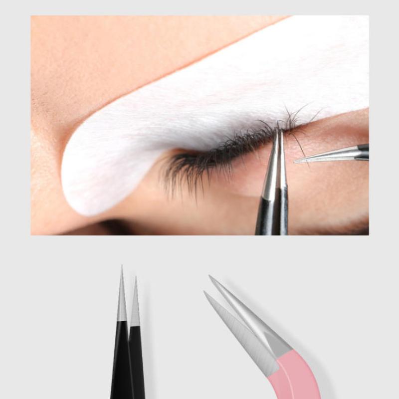 精密まつげピンセット ステンレス鋼 2個入り DIYまつげエ - Eyelash Extension Or Extensions のレビューと価格