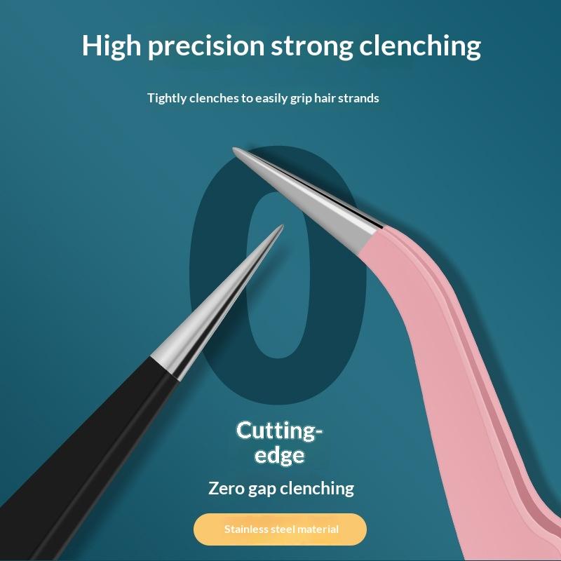 精密まつげピンセット ステンレス鋼 2個入り DIYまつげエ - Eyelash Extension Or Extensions のレビューと価格
